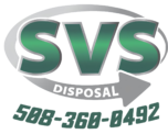 Logo with large green "SVS" letters and a gray circular arrow around them. The word "Disposal" is inside the arrow.